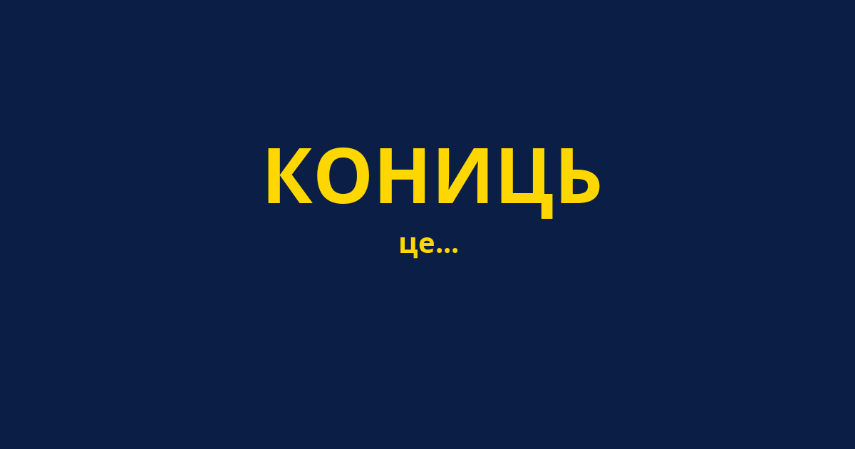 КОНИЦЬ