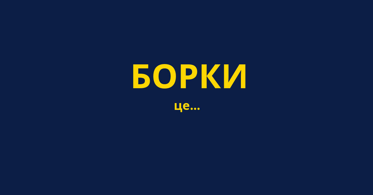 БОРКИ