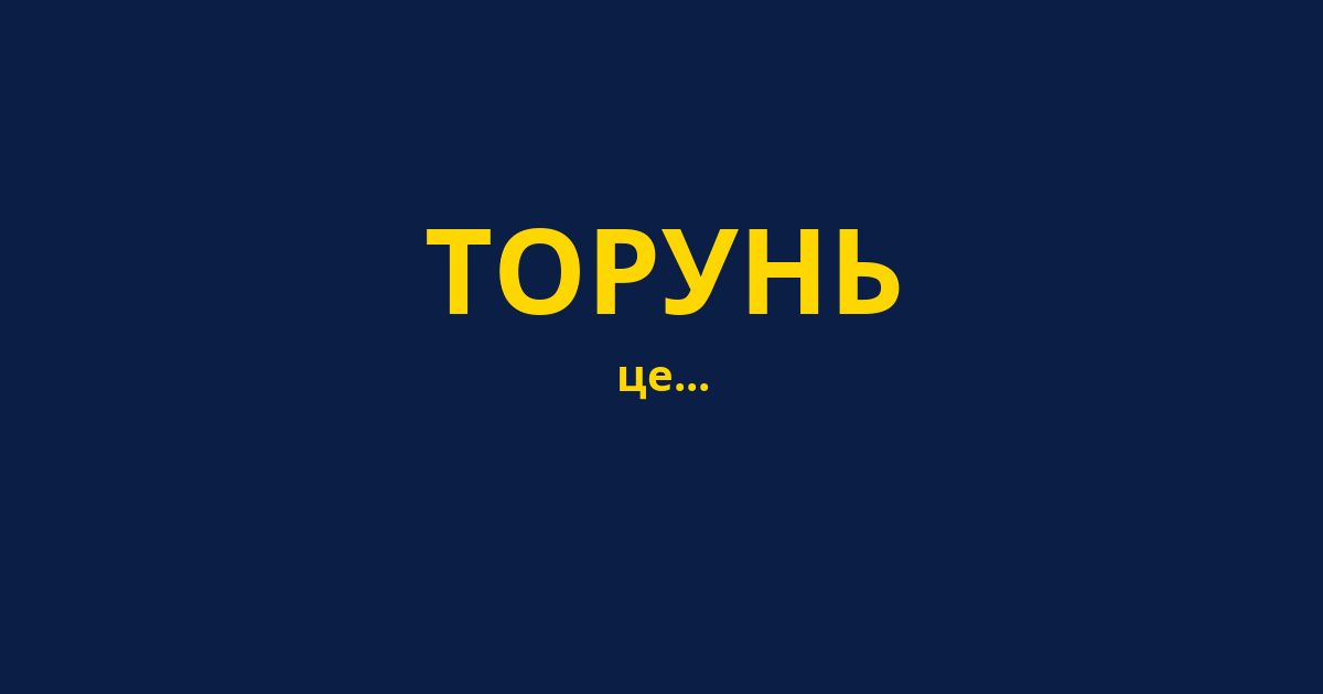 ТОРУНЬ